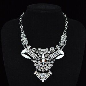 DANNIJO Crystal Bib Statement Necklace